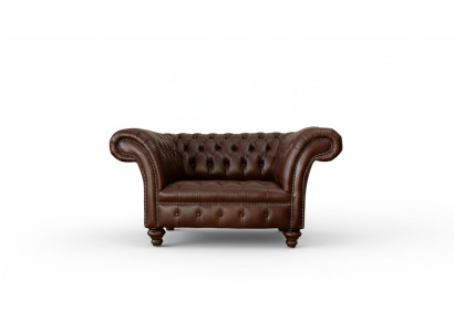 Chesterfield Sofa Wohnzimmer Sofas Couch Polster Leder Modern 1,5 Sitzer