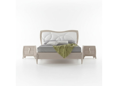 Design Bett 2x Nachttische 3 tlg. Schlafzimmer Luxus Komplett Garnitur