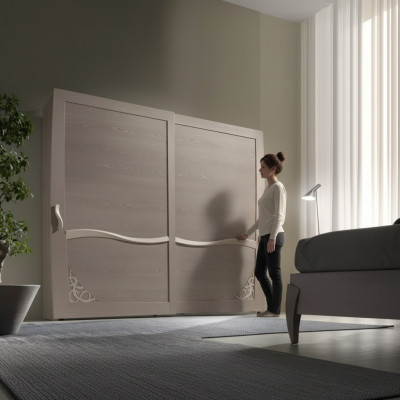Luxus Kleiderschrank Italienische Möbel Schlafzimmer Schrank Echtholz