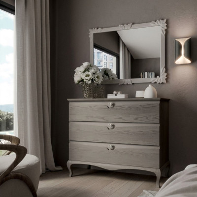Kommode Spiegel Schrank Luxus Kommoden Regal Konsole Möbel Set 2tlg.