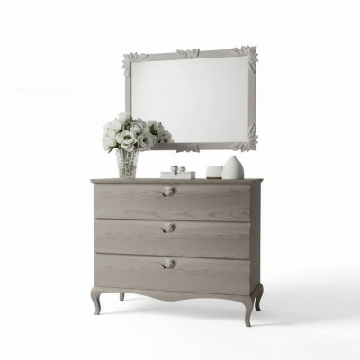 Kommode Spiegel Schrank Luxus Kommoden Regal Konsole Möbel Set 2tlg.