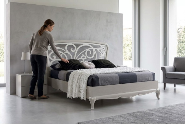 Italienische Schlafzimmer Möbel Bett Luxus Möbel Design Grau Betten Neu