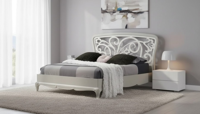 Italienische Schlafzimmer Möbel Bett Luxus Möbel Design Grau Betten Neu