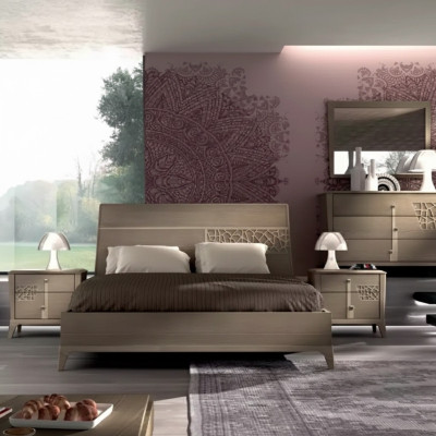 Bett Schlafzimmer Sets Designer Luxus Komplettes 2x Nachttische 3 tlg.