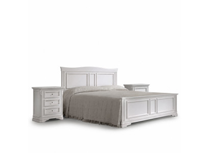 Komplettes Schlafzimmer Bett 2x Nachttische 3 tlg. Sets Designer Luxus