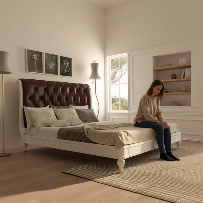 Design Bett Luxus Betten Schlafzimmer Möbel Einrichtung Doppelbett Neu