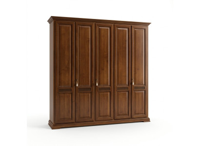 Klassischer Kleiderschrank Möbel Schränke Schlafzimmer Design Braun Neu