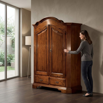 Kleider Schrank Designer Kleiderschränke Braun Holz Schränke Möbel Neu