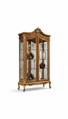 Glasschrank Vitrine Möbel Holzschrank Vitrinen Luxus Schrank Holz Neu