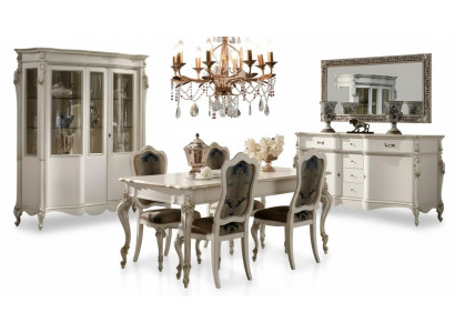 Klassisches Esstisch 4x Stühle Esszimmer Gruppe Tisch Sitzgruppe 8tlg