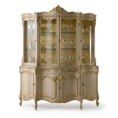 Wohnzimmer Vitrine Glas Schrank Schränke Vitrinen Holz Italienische Möbel