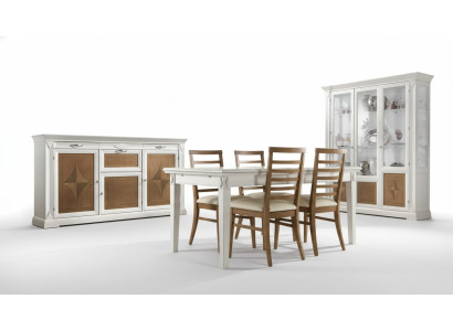 Esszimmer Esstisch 4x Stühle Garnitur Tisch Gruppe 7tlg. Set Klassische