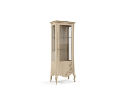 Italienische Luxus Möbel Vitrine Wohnzimmer Glas Designer Schrank Neu