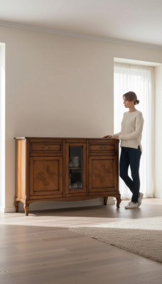 Italienische Möbel Echtes Holz Sideboard Neu Kommode Schrank Wohnzimmer
