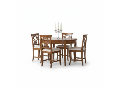 Komplett Set Esstisch 4x Stühle Esszimmer Set Ess Gruppe Holz Tisch 5tlg Eu