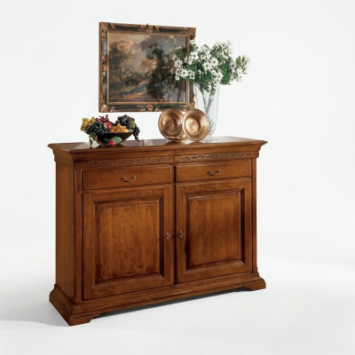 Italienische Stil Möbel Sideboard Braun Luxus Kommode Holz Wohnzimmer