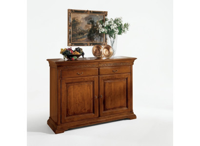 Italienische Stil Möbel Sideboard Braun Luxus Kommode Holz Wohnzimmer