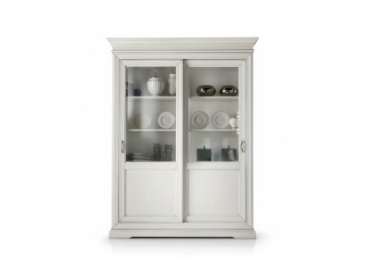 Vitrine Wohnzimmer Möbel Holz Vitrinen Glas Schrank Anrichte Weiß Neu