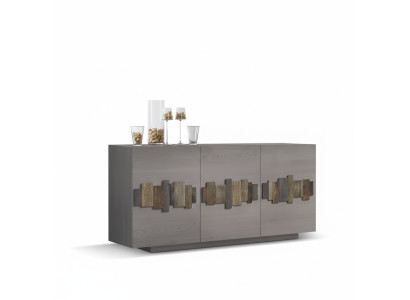 Kommode Sideboard Massiv Holz Schrank Möbel Kommoden Anrichte Grau
