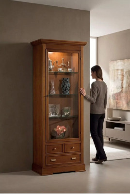 Design Möbel Luxus Holz Vitrine Stil Schrank Italienische Anrichte Neu