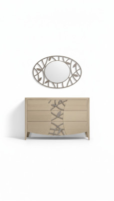 Schlafzimmer Kommode Spiegel Sideboard Kommoden Holz modernes Design Luxus