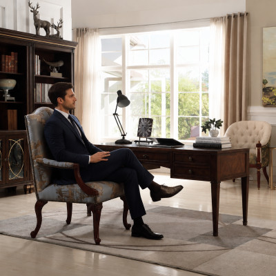 Schreibtisch braun Computer Bürotisch PC Schreibtisch Arbeitszimmer neu