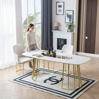 Esstisch Luxus Küchentisch aus Holz Esstisch neu Stil Modernweiß