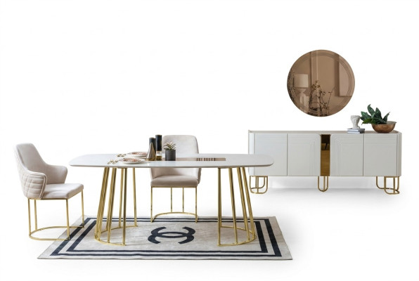 Tisch Stühle 7tlg Esszimmer Holztisch Esszimmer Set Gruppe neu Design