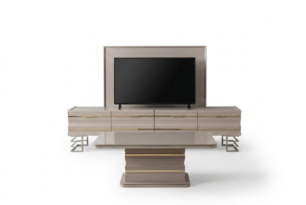 Wohnwand TV Staender Couchtisch Set Wohnmöbel Praktisch Wohnzimmer