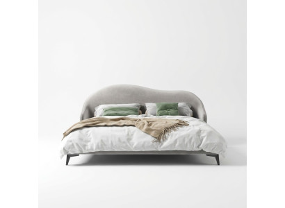 Graues Textilbett Schlafzimmer Betten Luxus Doppelbetten Stilvolle Möbel