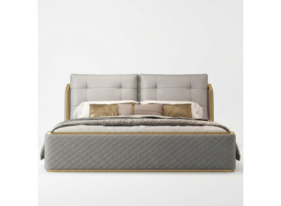 Designer Weißes Schlafzimmer Bett Luxus Doppelbetten Holzgestell Modern