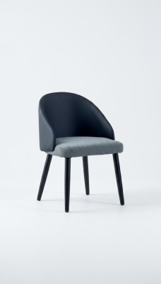 Blau-Grauer Einsitzer Luxuriöse Esszimmerstühle Design Esszimmer Stühle