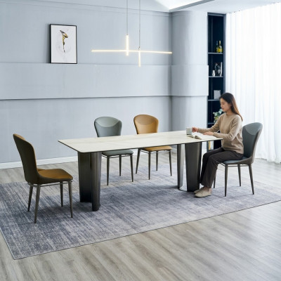 Stilvolle Esszimmergarnitur Designer Esstisch 6x Stühle 7tlg. Luxus Set