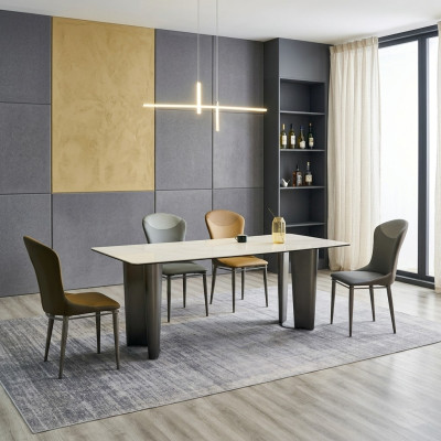 Stilvolle Esszimmergarnitur Designer Esstisch 6x Stühle 7tlg. Luxus Set