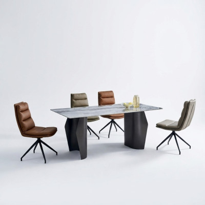 Esszimmer Set Esstisch 6x Stühle Polsterstühle Designer Luxus Möbel
