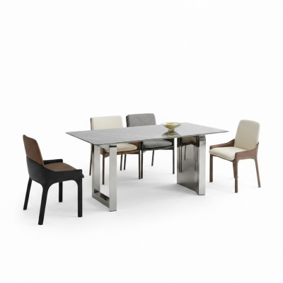 Esszimmer Designer Set 6x Stühle Esszimmergarnitur Essgruppe 7tlg Set