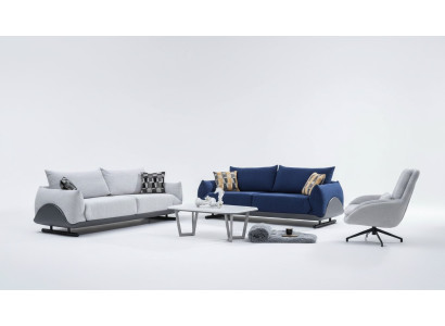 Wohnzimmer Sofagarnitur Designer 3-Sitzer Luxus Sessel 3-er Couch 3tlg