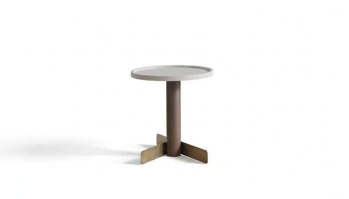 Beistelltisch Wohnzimmer Möbel Designer Brauner Stilvoller Holztisch