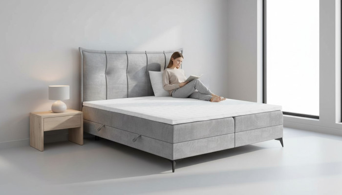 Design Doppelbett Schlafzimmer Textil Möbel Modern Luxus Bett Boxspringbett