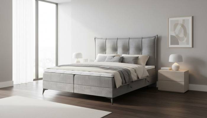 Design Doppelbett Schlafzimmer Textil Möbel Modern Luxus Bett Boxspringbett