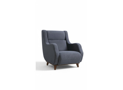 Grau Sessel Modern Sitz Wohnzimmer Polstermöbel Textil Möbel Design 