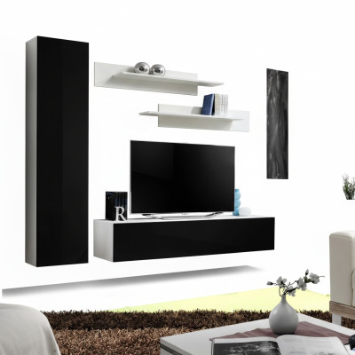 Luxus Wohnwand Designer TV Ständer Sideboard Einrichtung Wohnzimmer 4tlg Set