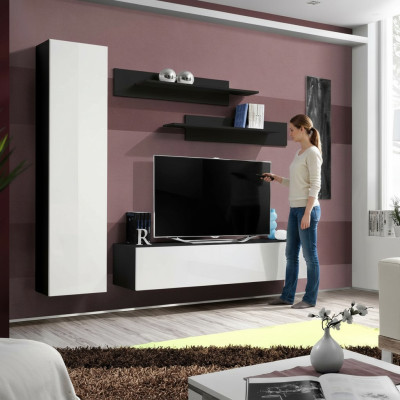 Luxus Wohnwand Designer Einrichtung Wohnzimmermöbel Wandschrank Regale Neu