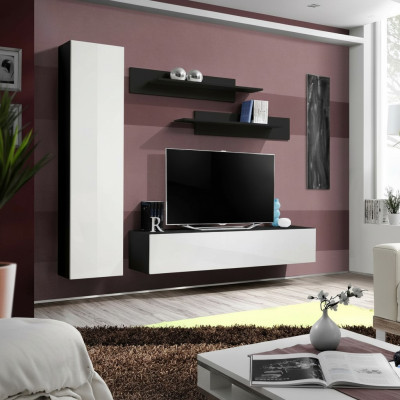 Luxus Wohnwand Designer Einrichtung Wohnzimmermöbel Wandschrank Regale Neu