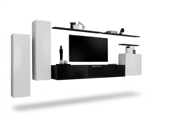 Wohnwand Wandschrank Schrank TV-Ständer Sideboard Regal Wohnzimmer Einrichtung