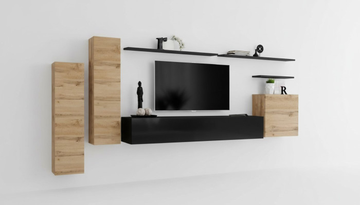 Luxus Wohnzimmermöbel Set Designer Wohnwand Wandregal Wand Schrank Möbel