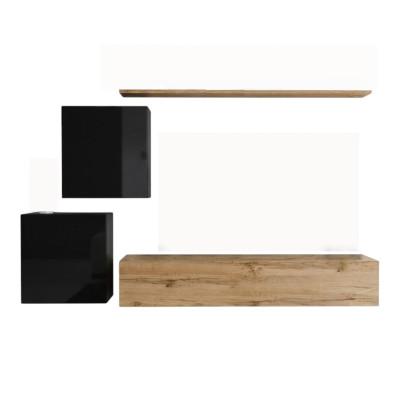 Modern Neu Wohnwand Sideboard Braun Designer Wohnzimmer Möbel Holz Wandschrank