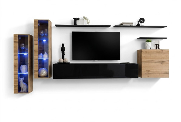Luxus Möbel Wohnwand Sideboard Designer Wandschrank Einrichtung TV-Ständer