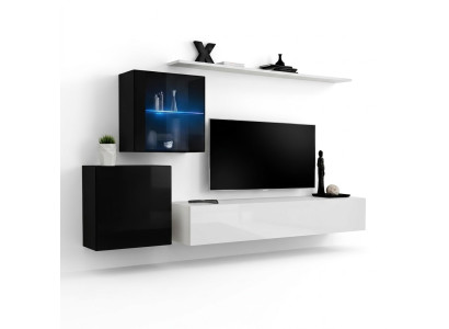 Wohnzimmermöbel Designer Modern Wohnwand 260cm Luxus Sideboard Garnitur