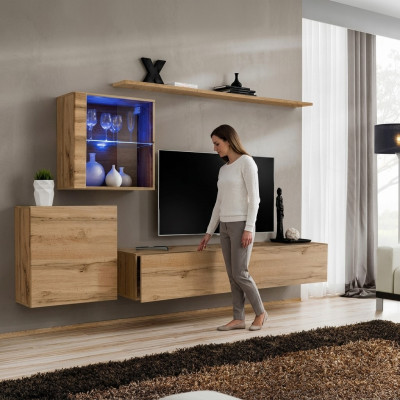 Wohnwand Moderne TV Ständer Wohnzimmer Möbel Design Wand Regale Komplett